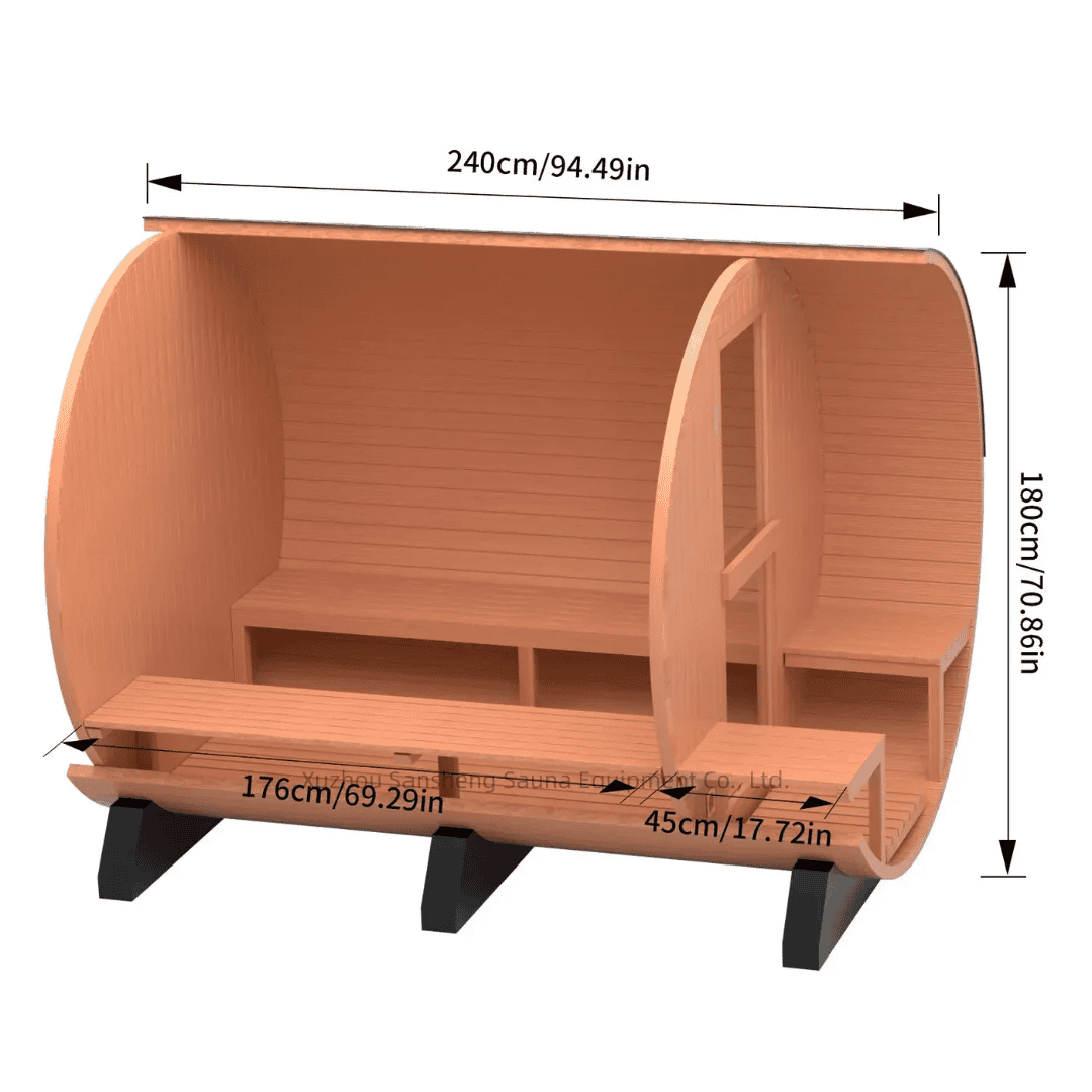 Handmade Red Cedar Electric Heat Sauna