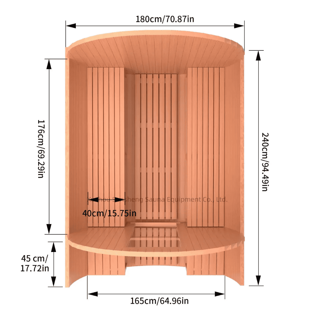 Handmade Red Cedar Electric Heat Sauna