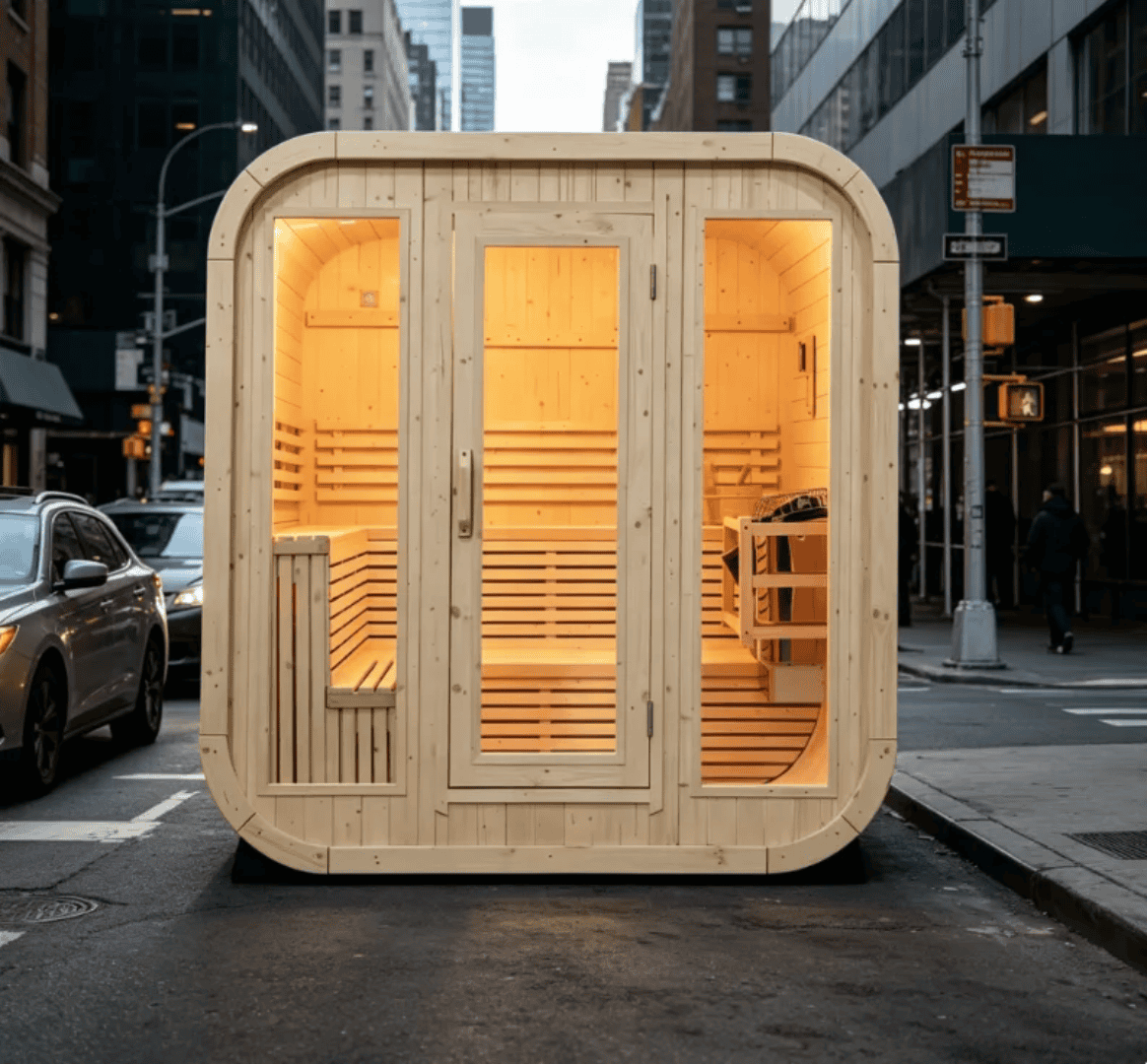 Handmade White Pine Sauna